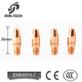 M8*30 0.8mm copper brass welding contact tip price